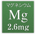 マグネシウム Mg 2.6mg
